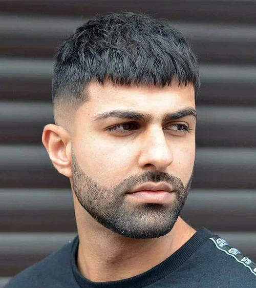 Blunt French Crop with Low Fade