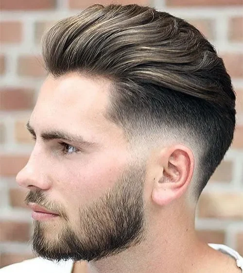 Brush Back with Low Drop Fade