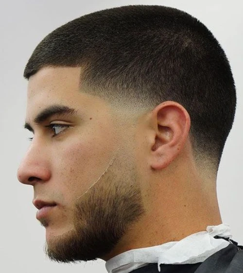 Buzz Cut with Low Taper Fade