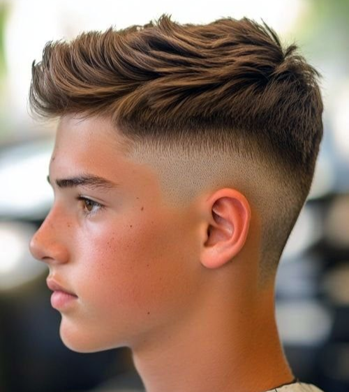 Cool Brush Forward with Taper Fade