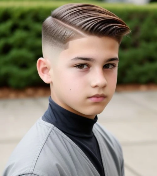 Hard Side Part with Taper Fade