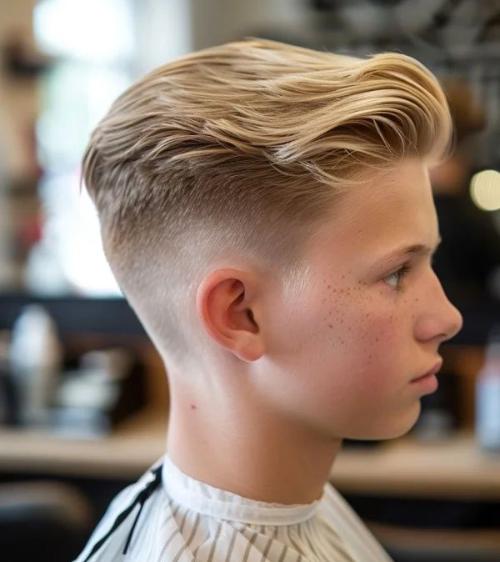 Long Comb Over with Mid Fade