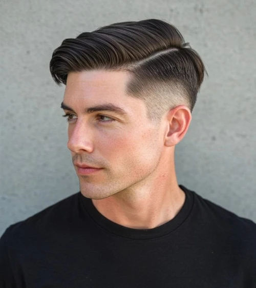 Long Side Part Fade with Design