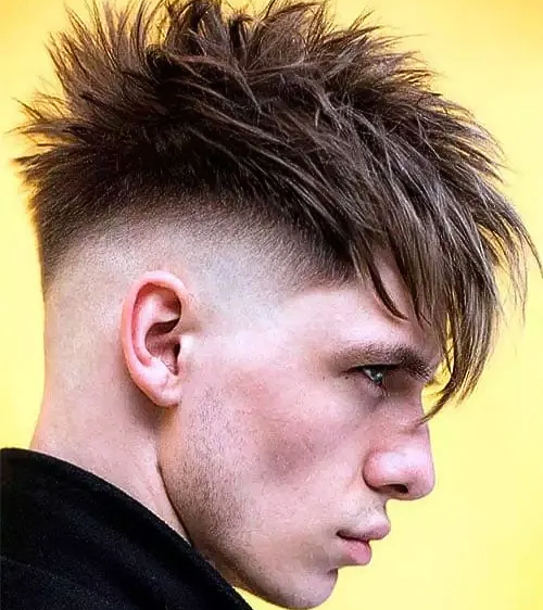 Long Textured Fringe with Mid Fade