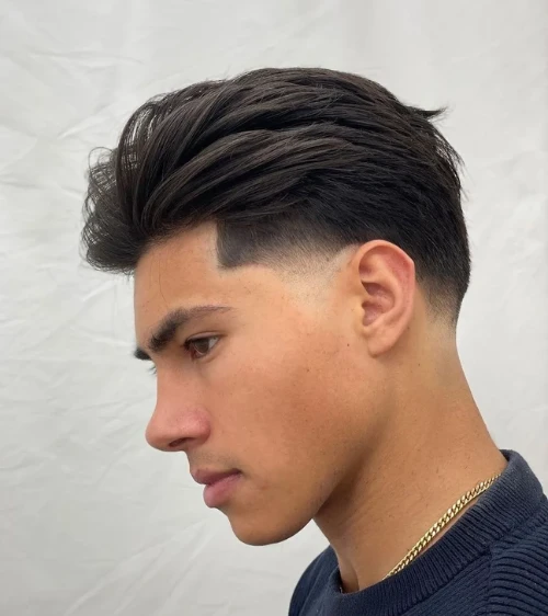Low Fade Slick Back