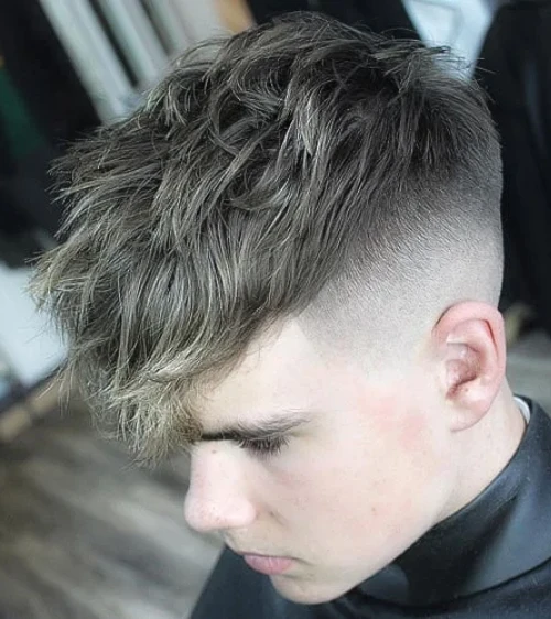 Medium Messy Hair with a Fringe and Shorter Sides