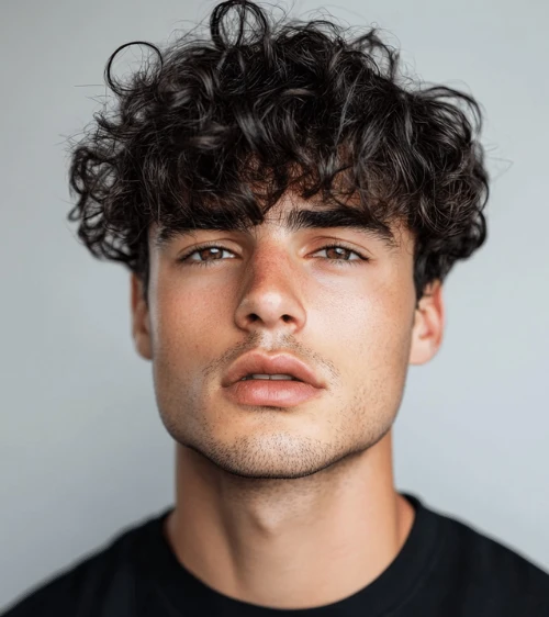 Messy Medium-Length Curls