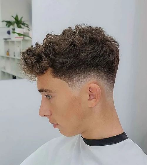 Short Curly Hair Fade
