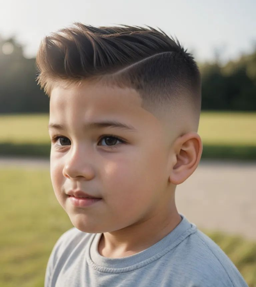 Textured Spiky Hair with Classy Low Taper Fade