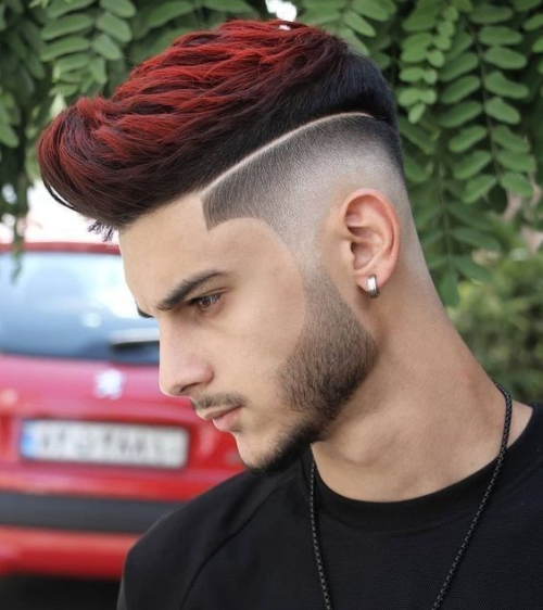 Trendy Hairstyle with Long Line