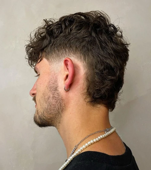 Burst Fade Mullet
