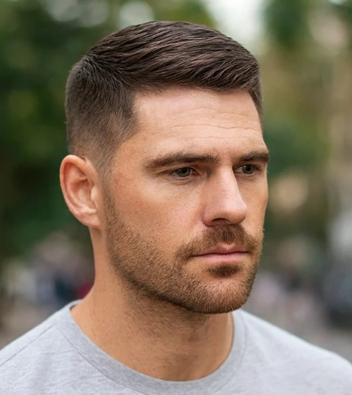 Crew Cut with Tapered Sides