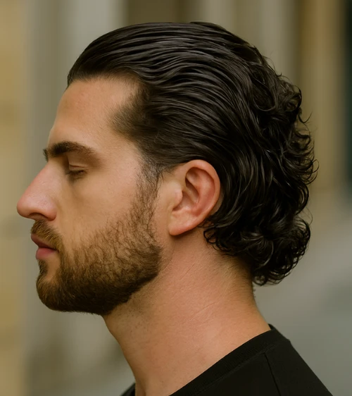 Curly Slick Back