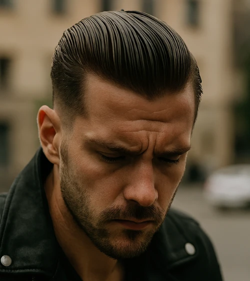 Edgy Rockabilly Slick Back