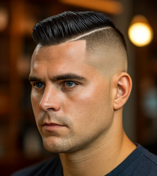 Hard Side Part with High Skin Fade