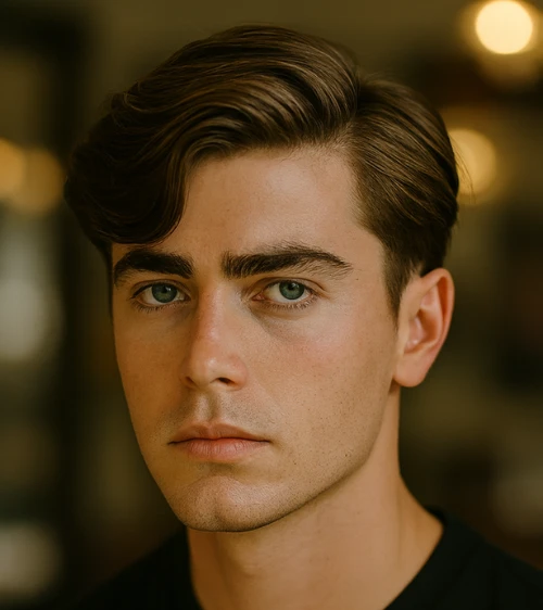 Long Flowing Side Part