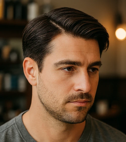 Medium Length Side Part 